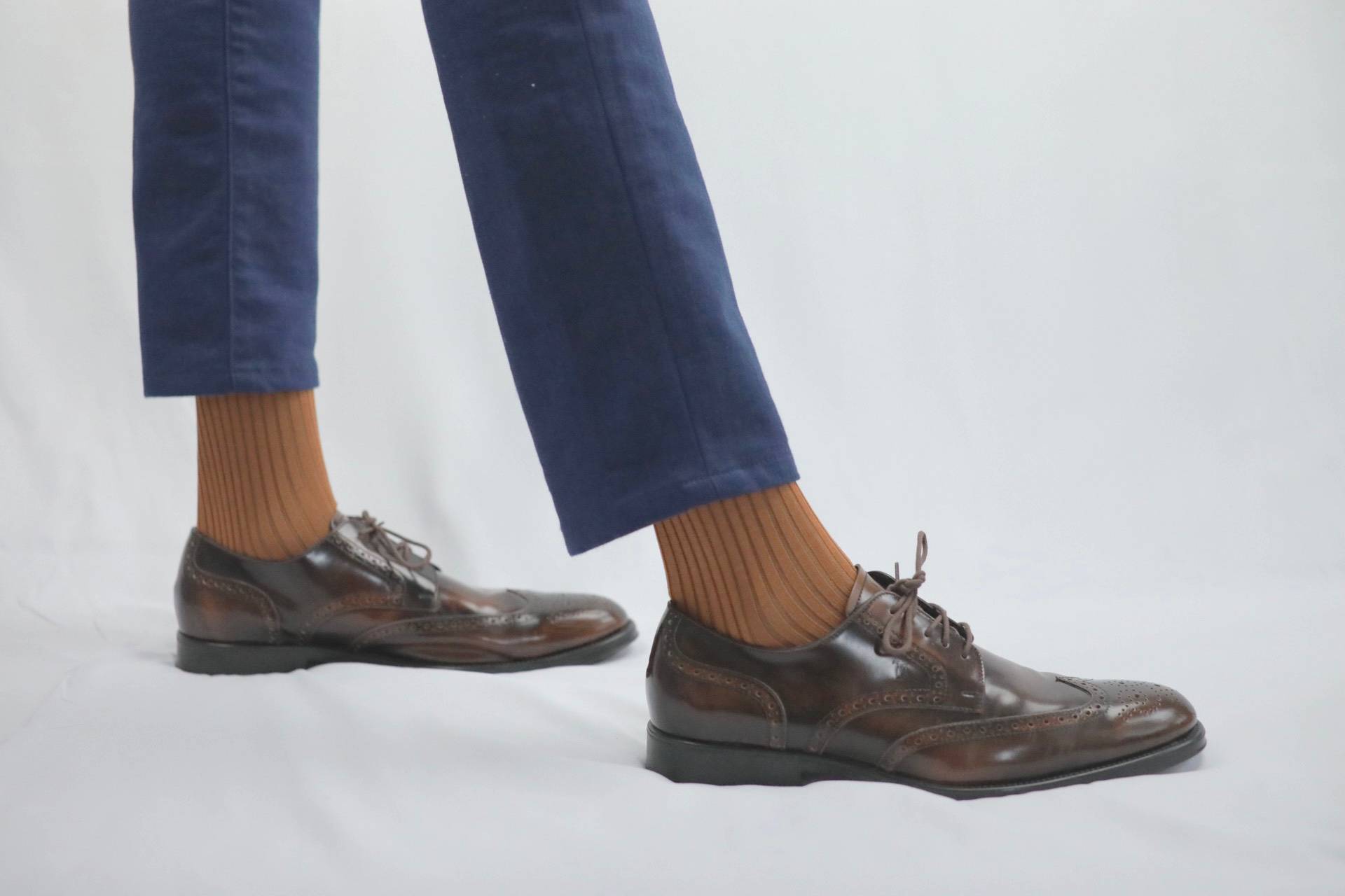 Over The Calf Mens Dress Socks Orange Brown Over The Calf Mens Dress Socks Orange Brown