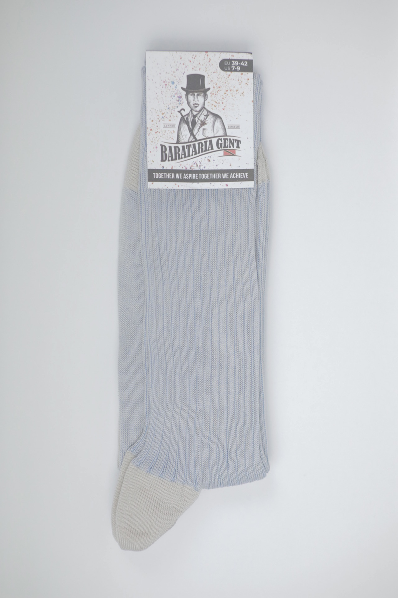 Over The Calf Mens Dress Socks Grey Blue