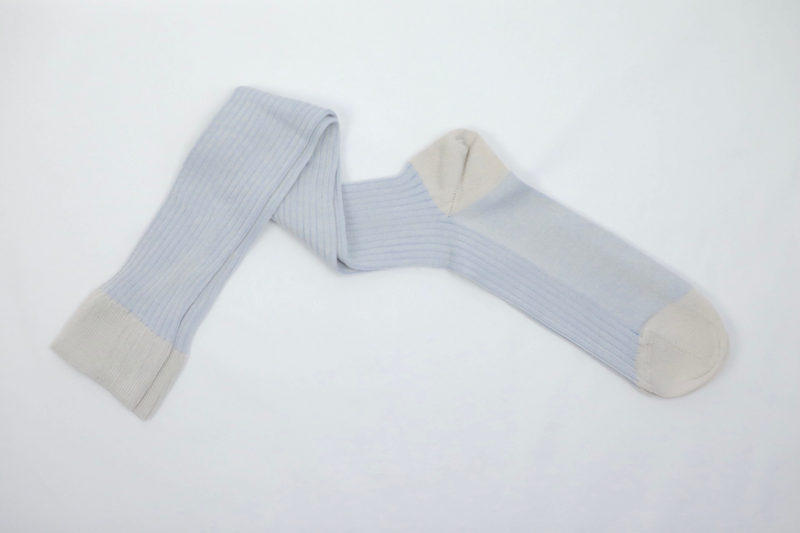 Over The Calf Mens Dress Socks Grey Blue