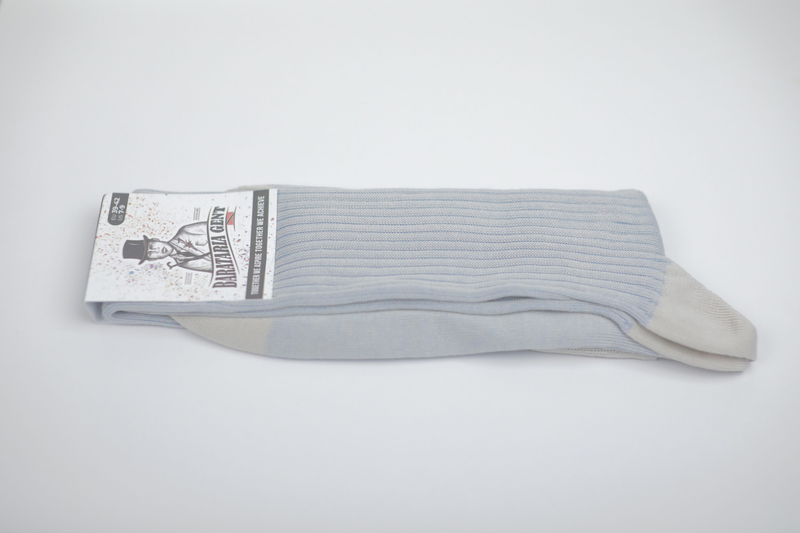 Over The Calf Mens Dress Socks Grey Blue