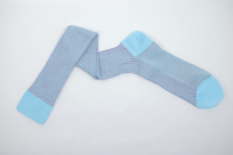 Over The Calf Mens Dress Socks Turquoise Purple