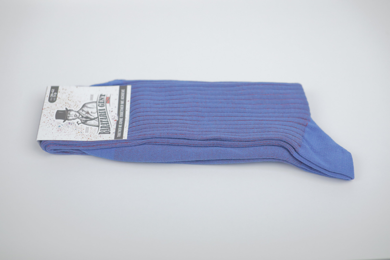 Over The Calf Mens Dress Socks Blue Red