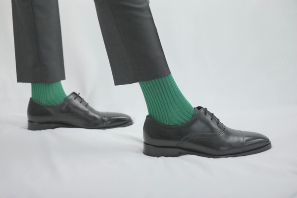 Over The Calf Mens Dress Socks Green Teal Blue