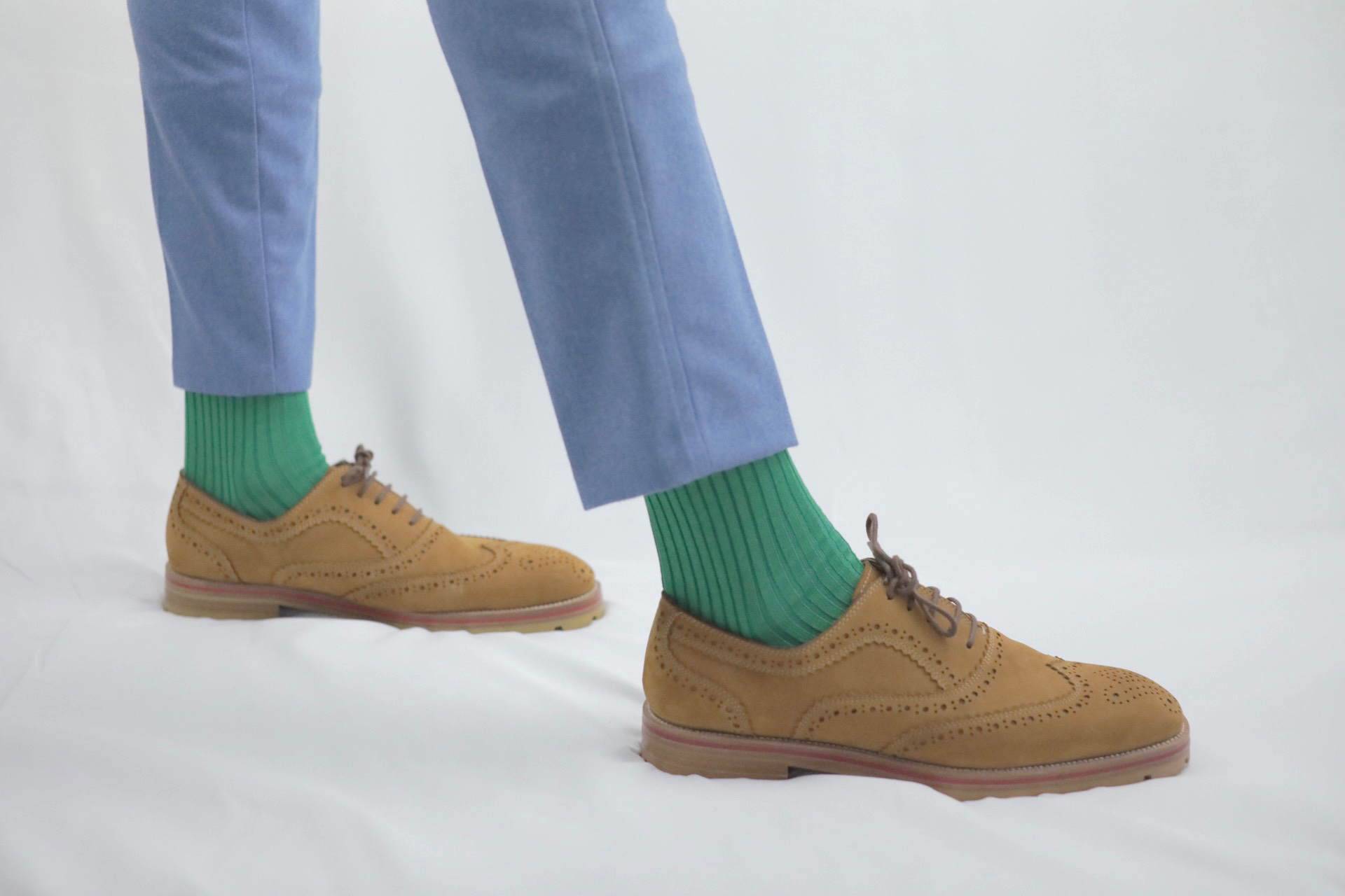 Over The Calf Mens Dress Socks Green Teal Blue