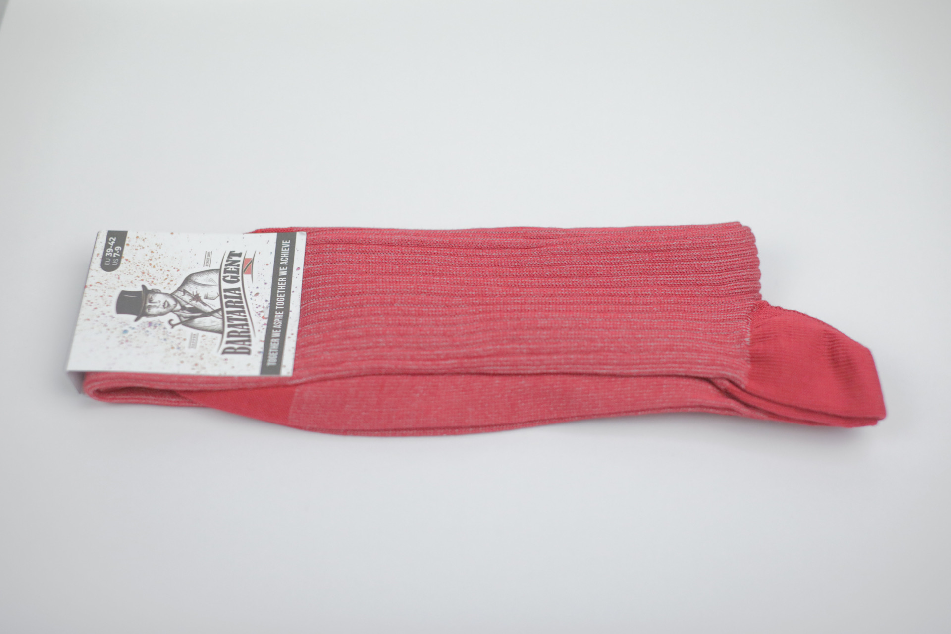 Over The Calf Mens Dress Socks Red White