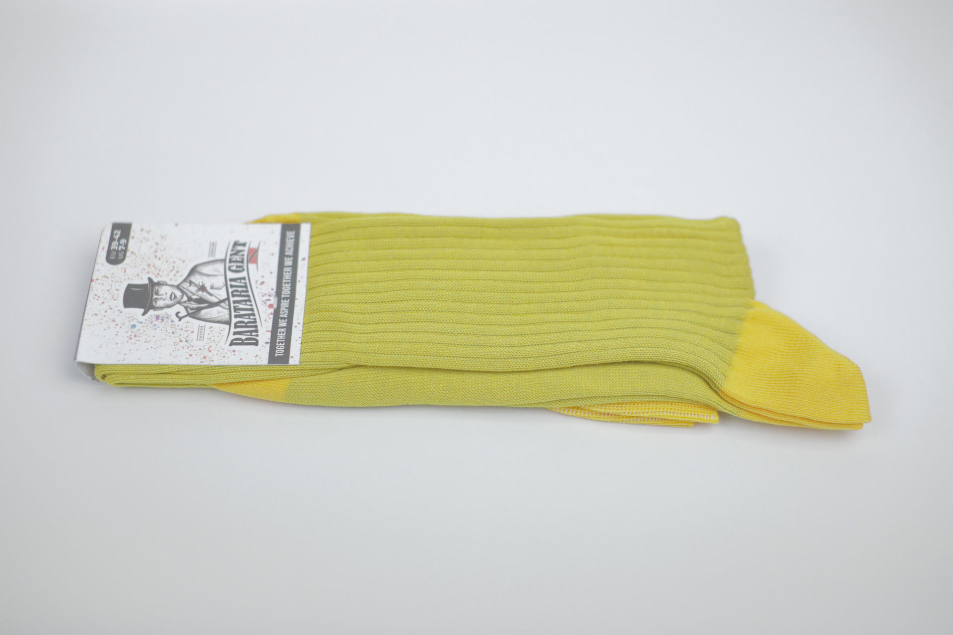 Over The Calf Mens Dress Socks Gold Green