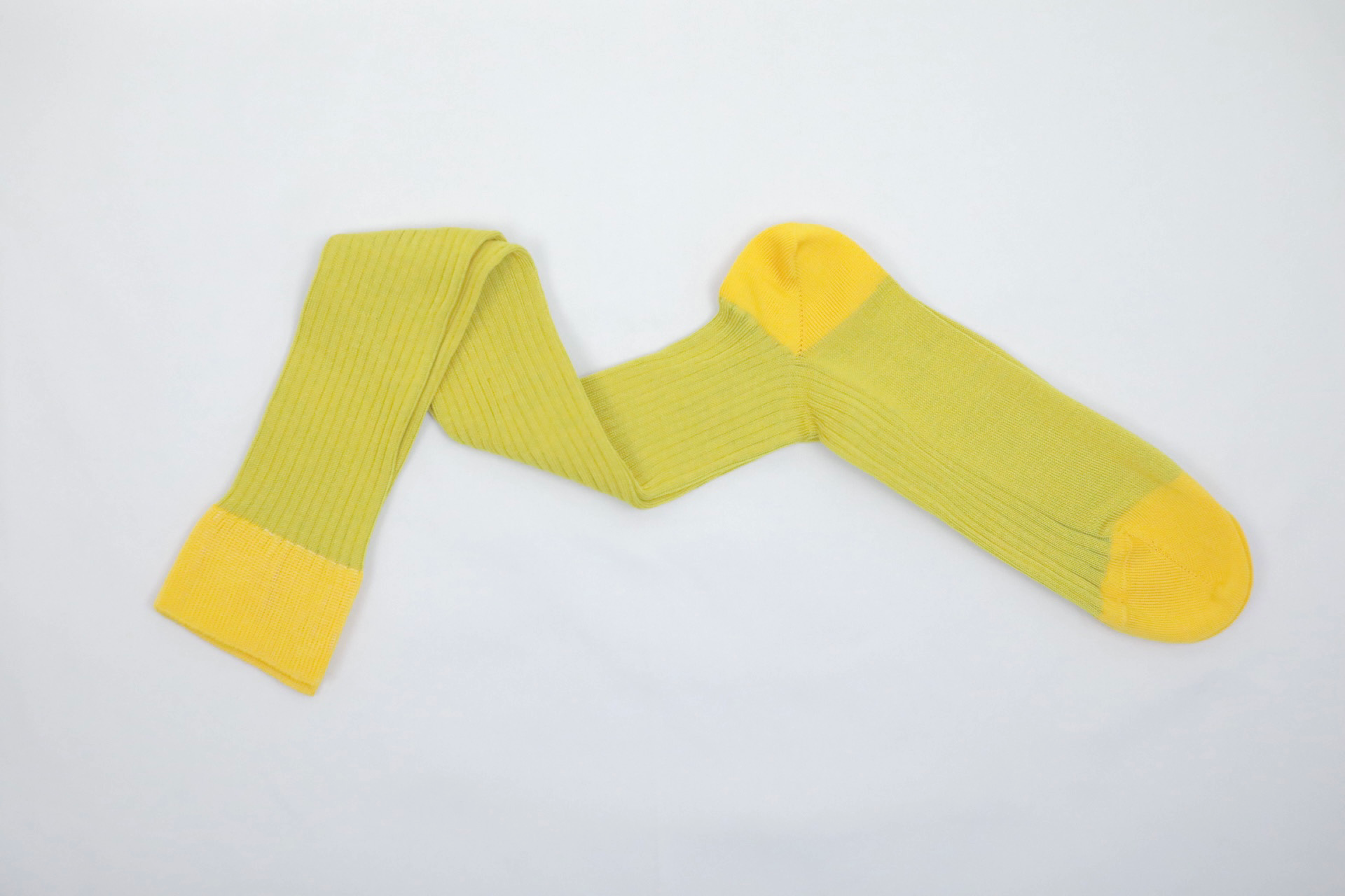 Over The Calf Mens Dress Socks Gold Green